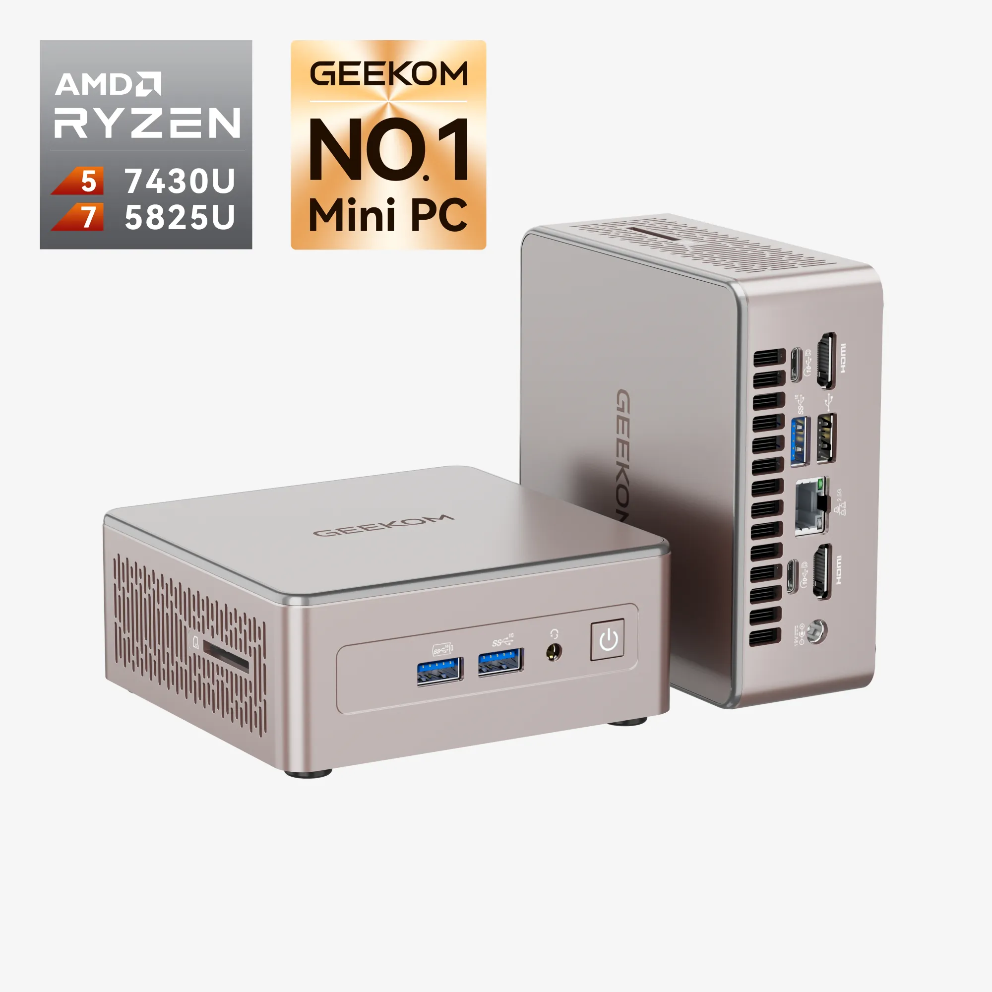 GEEKOM A5 Mini PC AMD Ryzen™ 7 5825U | Ryzen™ 5 7430U