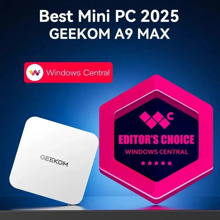 GEEKOM A9 Max 2026 Edition AI Mini PC AMD Ryzen AI 9 HX 470 | HX 370