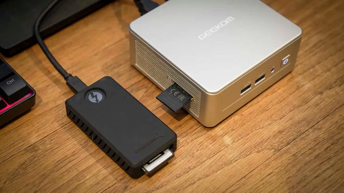 GEEKOM Mini PC with External SSD